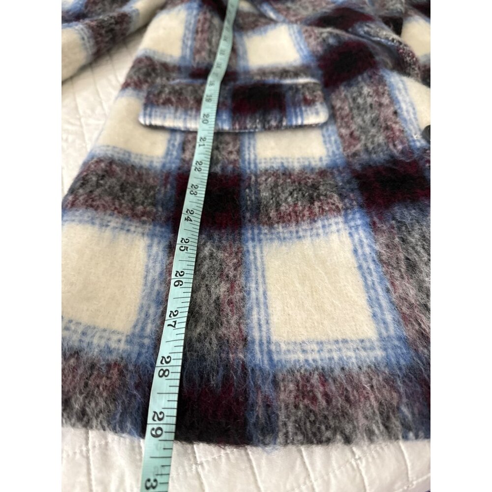 Central Park West Womens Plaid Wool Blazer Jacket Size S - Picture 13 of 15